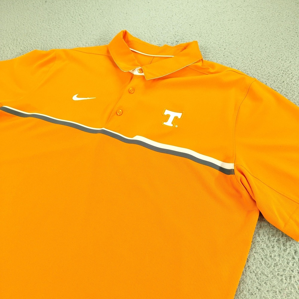 Tennessee Volunteers Nike Polo Shirt Mens XL Orange Dri Fit NCAA Football